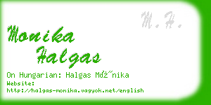 monika halgas business card